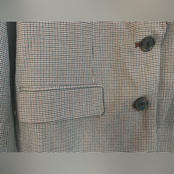 A New Day Womens Extra Small Business Long Sleeve Plaid 2-Button Blazer Jacket - Picture 3 of 8